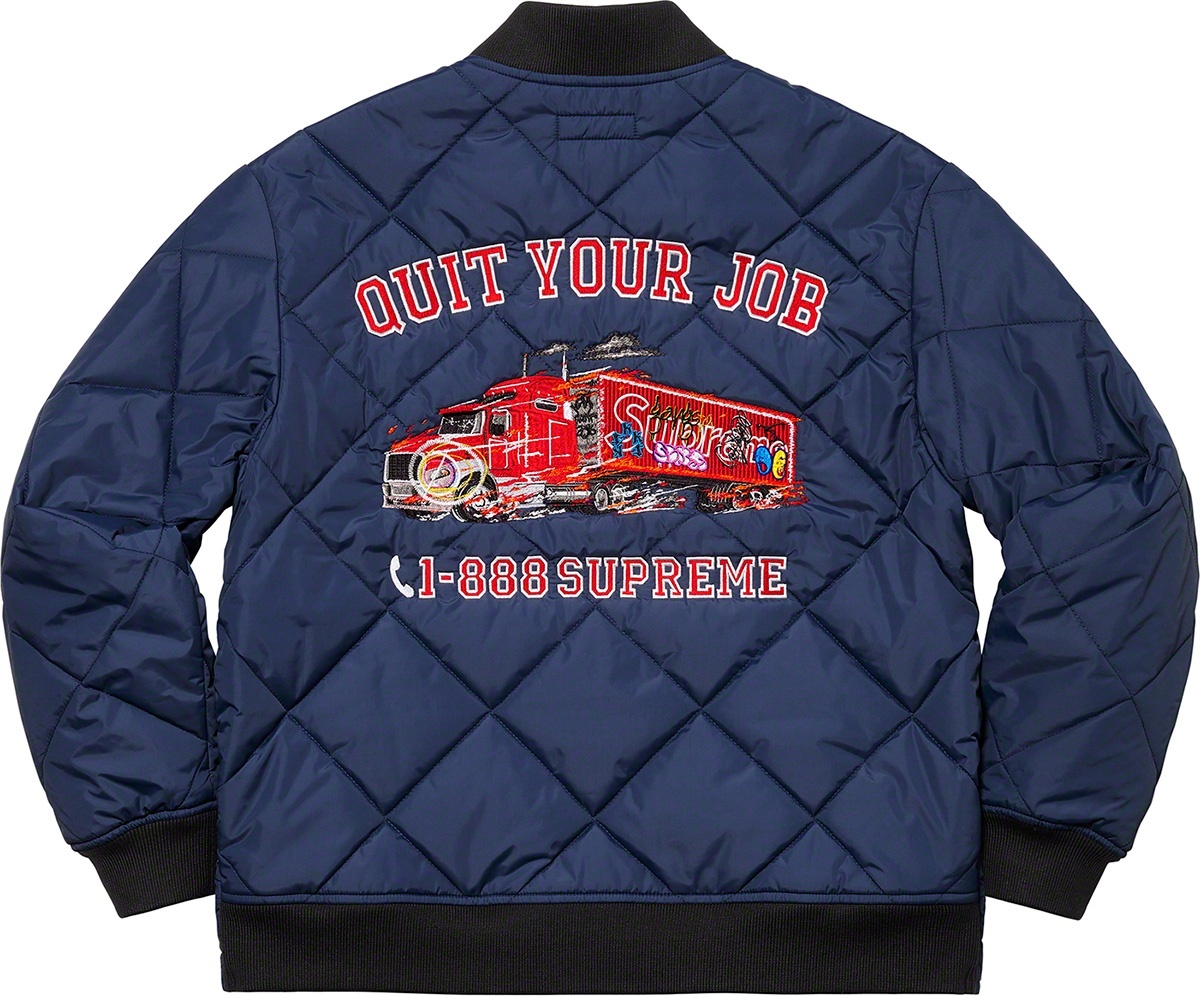 Quit Your Job Quilted Work Jacket view 6